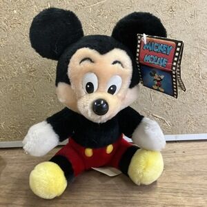 Vintage Mickey Mouse‎ 7" Plush. Walt Disney World Disneyland w/Tag